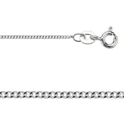 Sterling Silver 16 inch 1mm Curb Chain