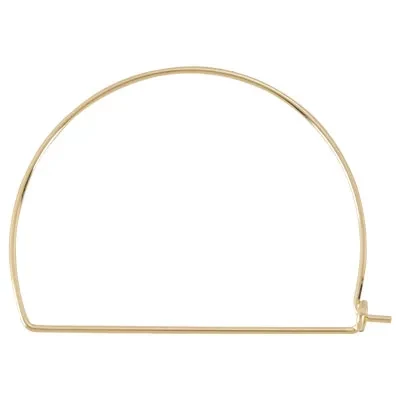 Gold-Filled Extra Large Half Moon Wire Hoop