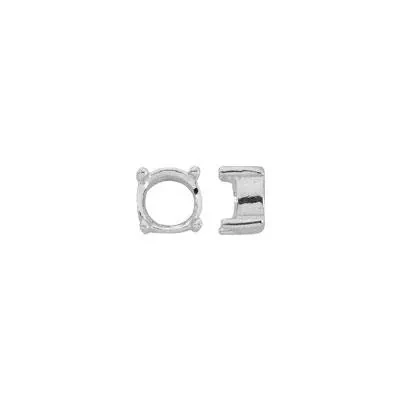 Sterling Silver 4mm Round 4 Prong Setting