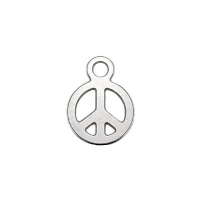 Sterling Silver Tiny Peace Charm