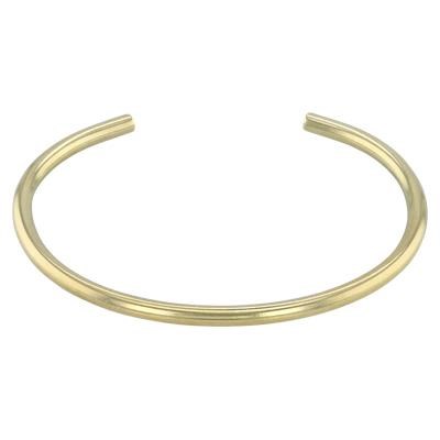 Brass Solid Round Cuff Bracelet