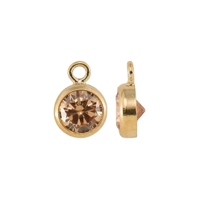 Gold Filled 4mm Champagne November Charm
