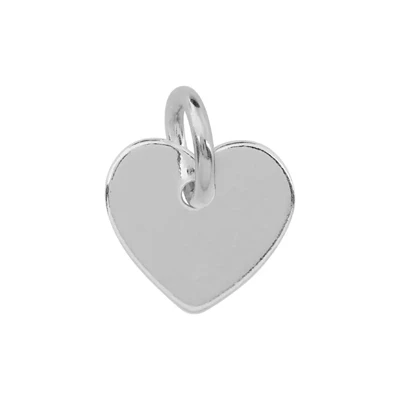 Sterling Silver Heart Blank with Jump Ring