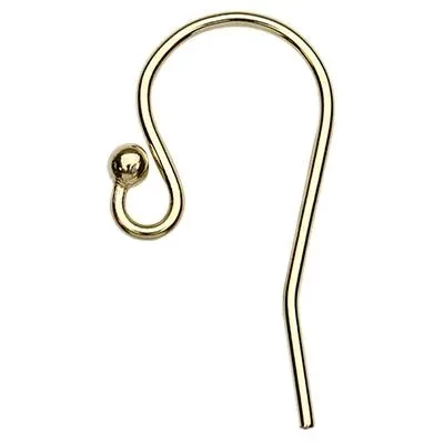 Gold-Filled 2mm Ball End Earwire