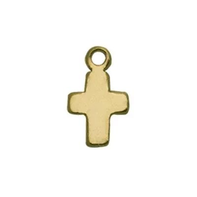 Gold-Filled Tiny Cross Charm