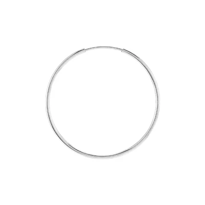 Sterling Silver 30mm Endless Hoops Earrings