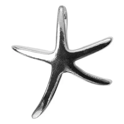 Sterling Silver Medium Starfish Pendant