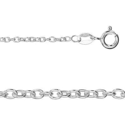 Sterling Silver 18 inch 2mm Cable Chain