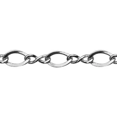 Sterling Silver 3.7mm Figure-8 Chain Footage