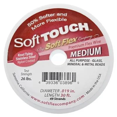 Ea 30 foot spool 49 Strand SoftTouch Beading Wire