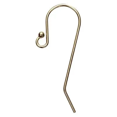 Gold-Filled Long Ball End Earwire