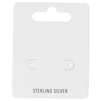 Sterling Silver Earring Card Hang Tags