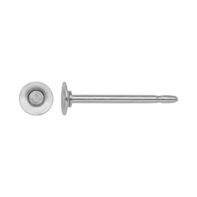 Sterling Silver USA 3mm Pad Post