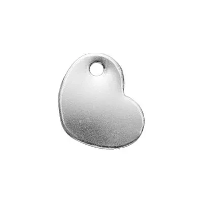 Sterling Silver Heart Sequin Charms
