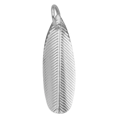 Sterling Silver Twirled Feather Charm