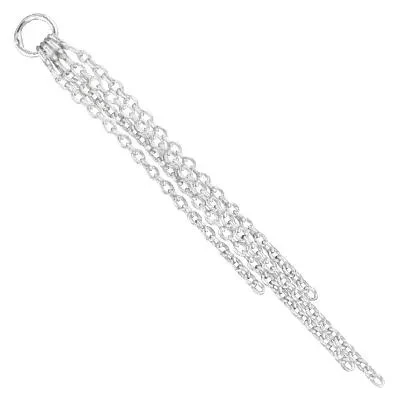 Sterling Silver Tapered Cable Tassel