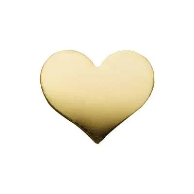 Gold-Filled 24 gauge Medium Heart Blank