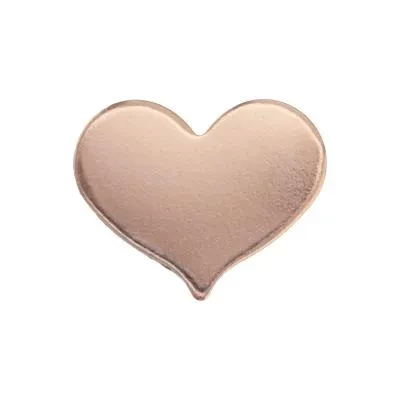 Rose Gold-Filled 22 gauge Medium Heart Blank