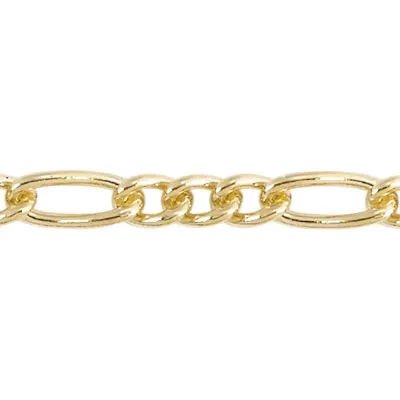 Gold-Filled 2.6mm Figaro Chain Footage