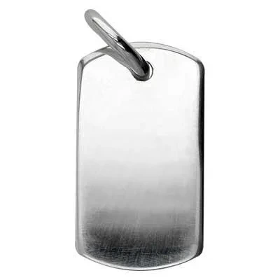 Sterling Silver Dog Tag Blank
