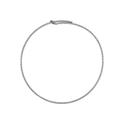 Sterling Silver 20mm Sparkle Wire Hoops