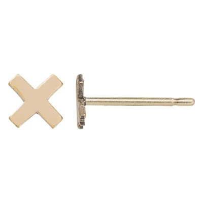 Gold-Filled X Post Earrings