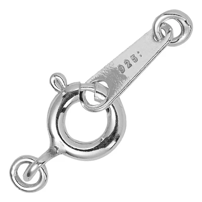 Sterling Silver Spring Ring Clasp Finishing Assembly