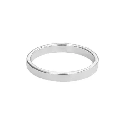 Sterling Silver 3mm Ring Band Size 6
