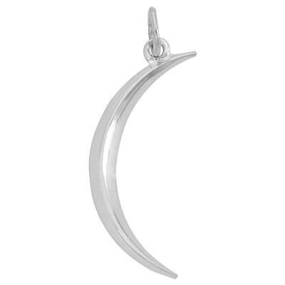 Sterling Silver Premium Crescent Moon Charm