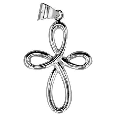 Sterling Silver Infinity Cross Pendant
