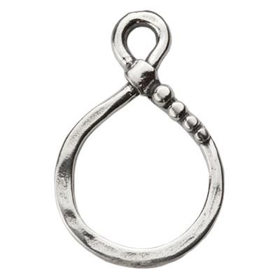Sterling Silver Eternity Charm Cluster Link