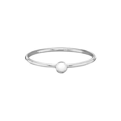 Sterling Silver 3mm Ball Wire Ring Size 6