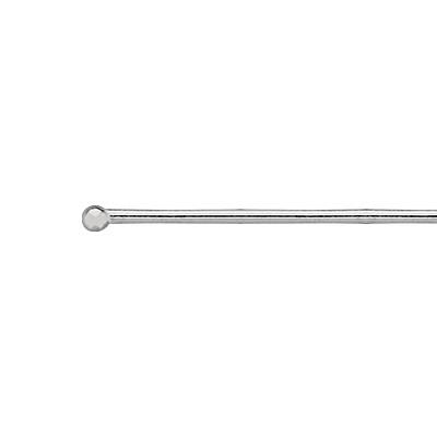 Sterling Silver 2 inch 22 gauge Ball End Headpin