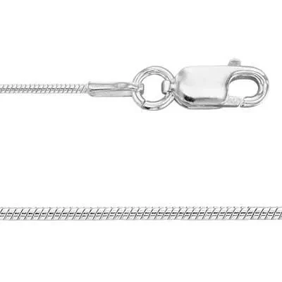 Sterling Silver 20 inch Snake Chain with Lobster Clasp