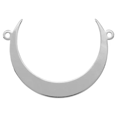Sterling Silver Crescent Moon Link