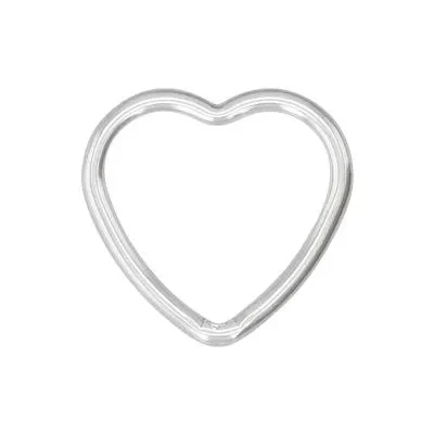Sterling Silver Small Wire Heart Link