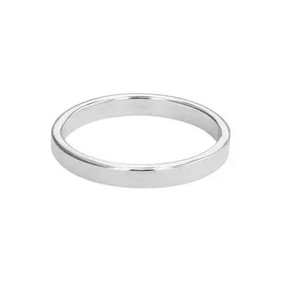 Sterling Silver 3mm Ring Band Size 7