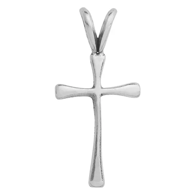 Sterling Silver Cross Pendant with Bail