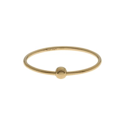 Gold-Filled Wire Spinner Ring Single 3mm Bead Size 7