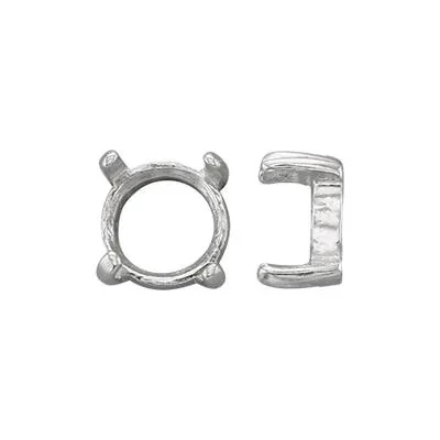 Sterling Silver 6mm Cab Prong Setting Head