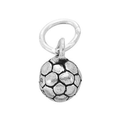 Sterling Silver Solid Soccer Charm
