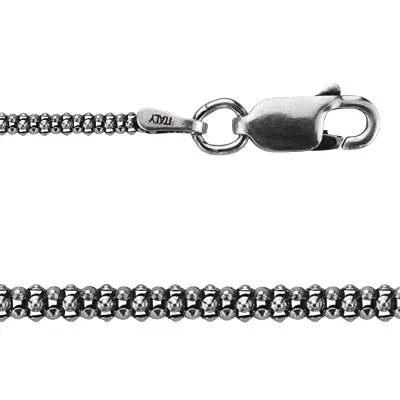 Sterling Silver 20 inch 1.9mm Ox Popcorn