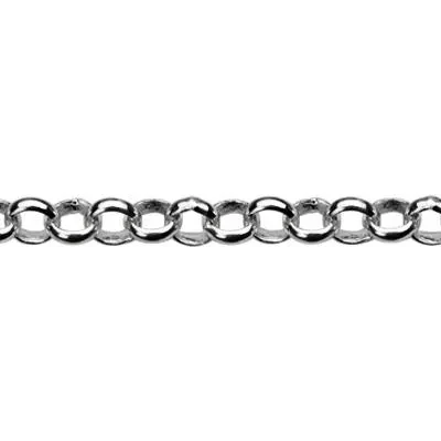 Sterling Silver 2mm Rolo Chain Footage