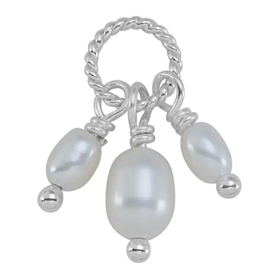 Sterling Silver Cultured Freshwater Pearl Tassel Drop