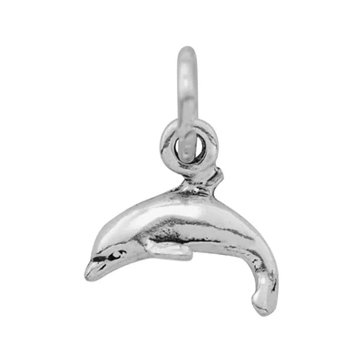 Sterling Silver Tiny Dolphin Charm