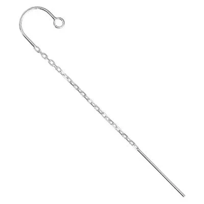 Sterling Silver Fixed Arch Cable Ear Thread