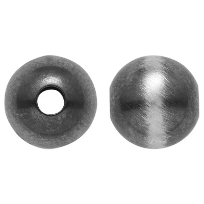 Sterling Silver 8mm Oxidized Fade Bead