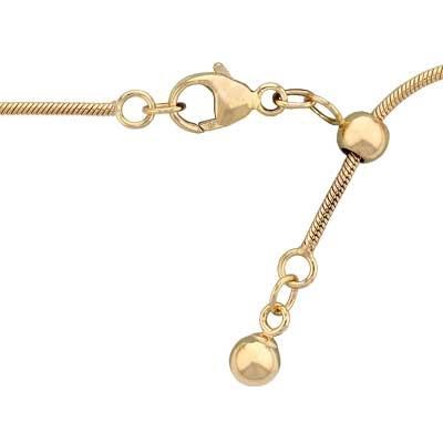 Gold-Filled Adjustable Snake Chain Necklace