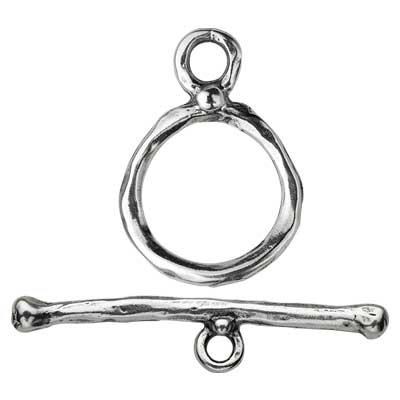 Sterling Silver Sculpted Toggle