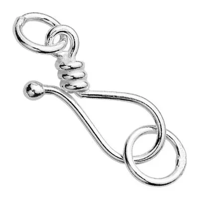 Sterling Silver Large Hook Clasp Set